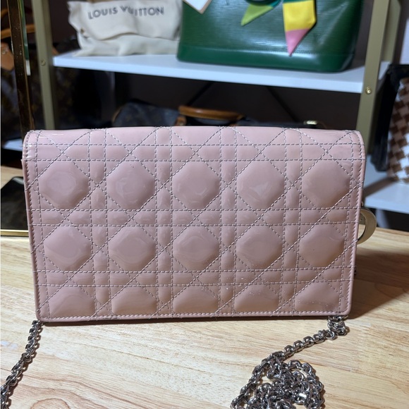 Pink Christian Dior Quilted Chain Bag - Picture 2 of 16